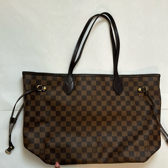 Authentic LV Neverfull Damier Ebene MM AR0029 - Picture 1 of 9